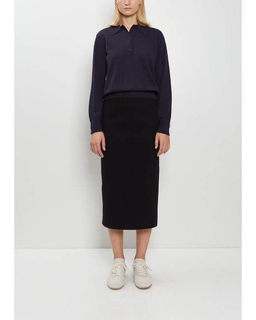 High Sport Blue Geo Petra Stretch Cotton Skirt