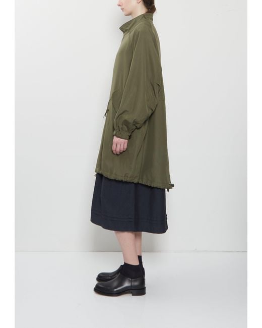Visvim Green Six-five Fishtail Silk Wool Parka