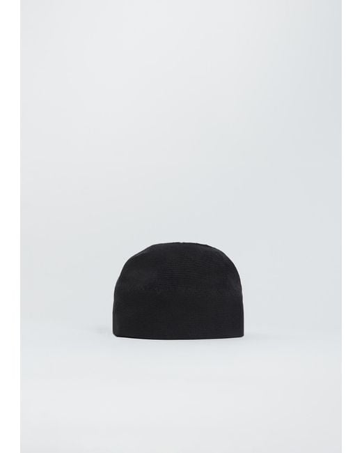 Scha Black Double Edge Cotton Zz Beanie