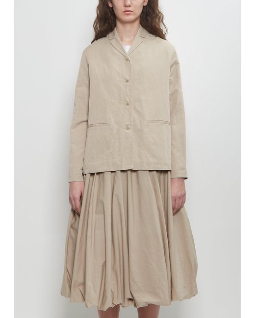 Apuntob Natural Tech Linen Lapel Jacket