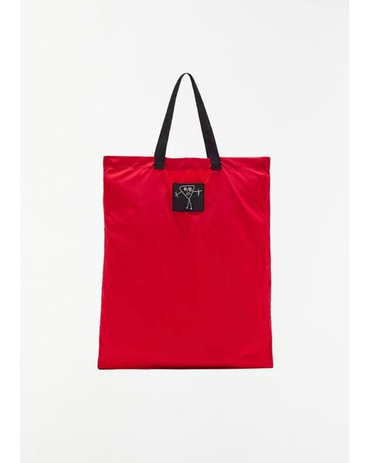 Plan C Red Technical Foldable Shopper Bag