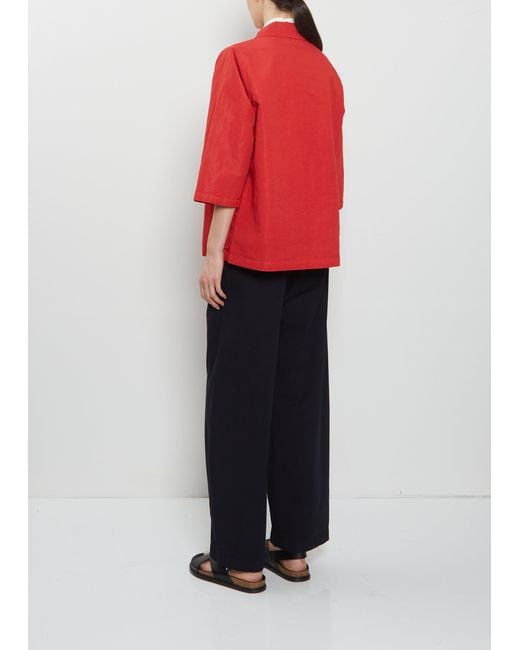 Labo.art Red Olivia Technical Cotton Pulla Jacket