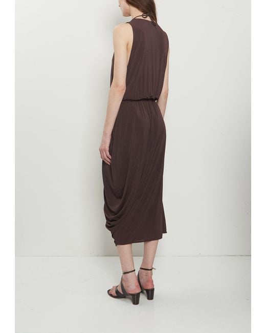 Lemaire Multicolor Double Layer Drape Dress