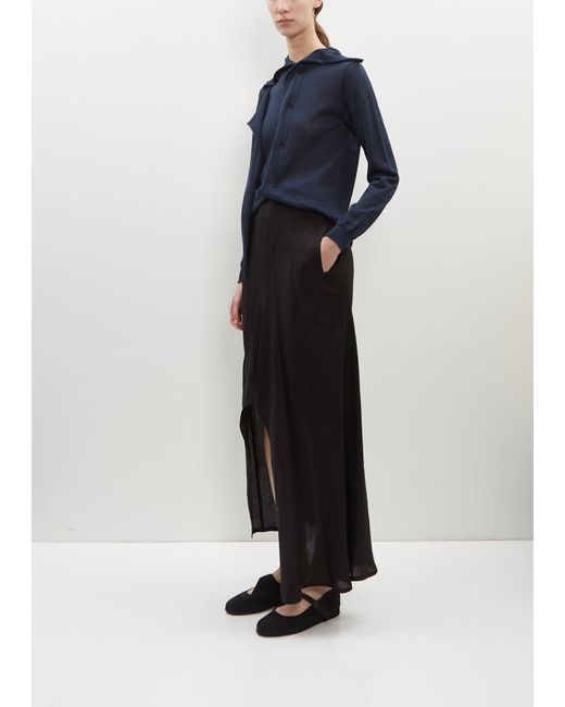Yohji Yamamoto Blue Round Hem Skirt