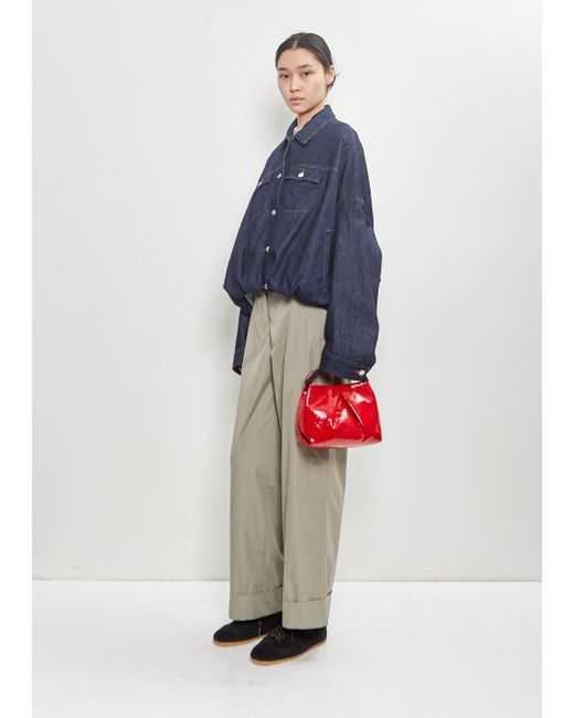 Dries Van Noten Red Mini Handle Crisp Bag