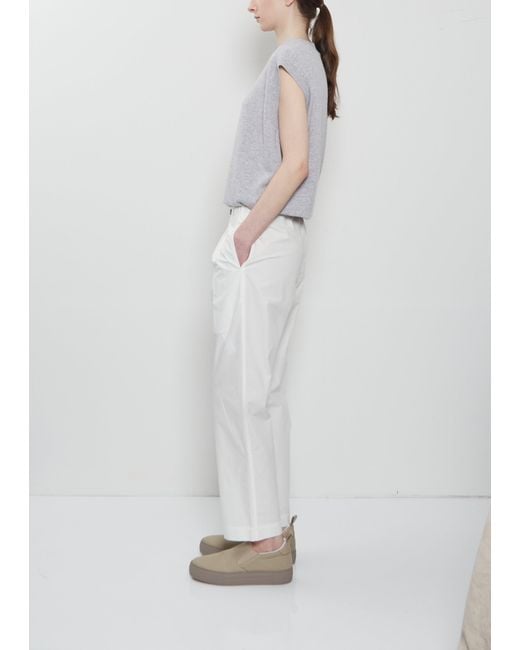Sofie D'Hoore White Pico Cotton Pant