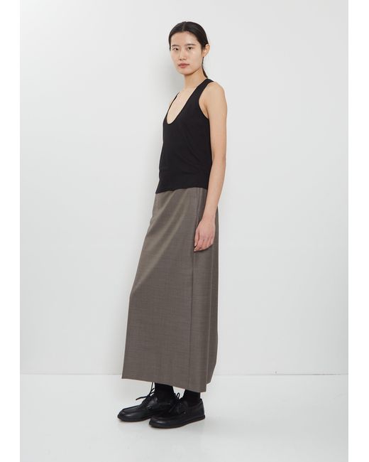 Loulou de Saison Black Albia Wool Blend Tank Top