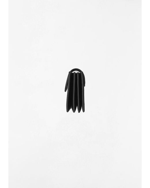 The Row Black Leather Multi Card Case