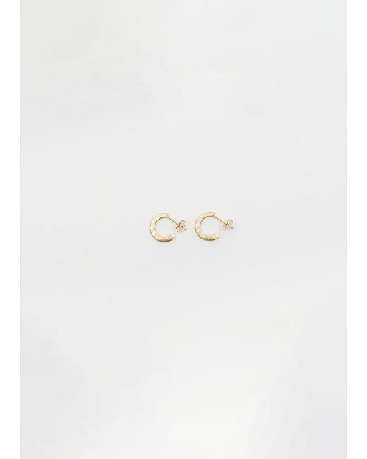 Noguchi Bijoux White Bijoux Matiere Hoops