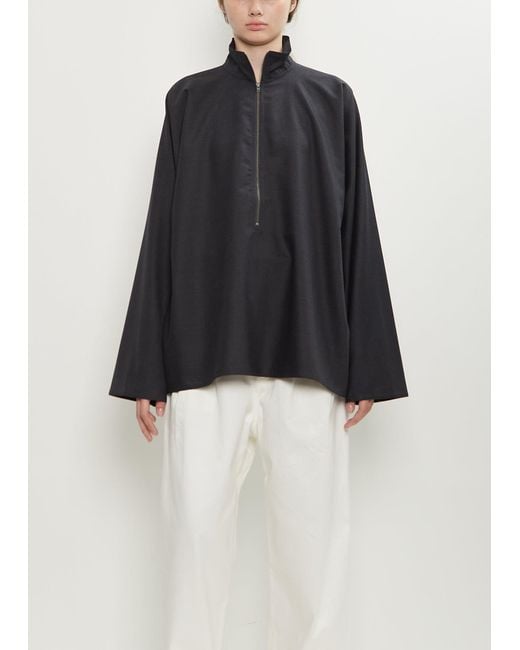 Sofie D'Hoore Black Carracci Tropical Wool Shirt