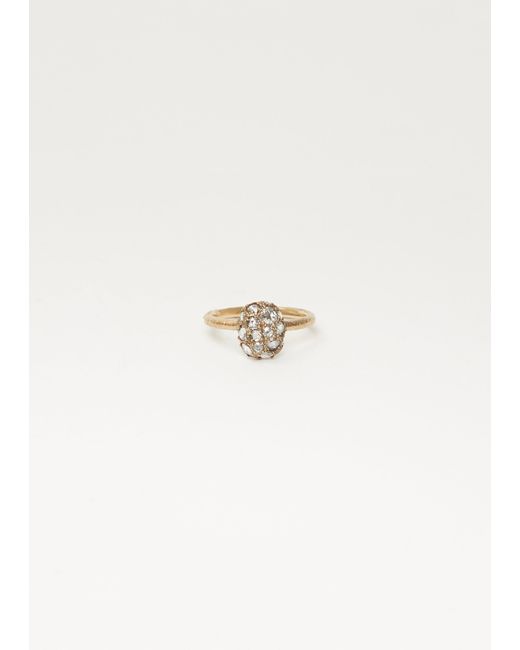 Noguchi Bijoux Vsl Melee Oval Cluster Ring in Natural | Lyst