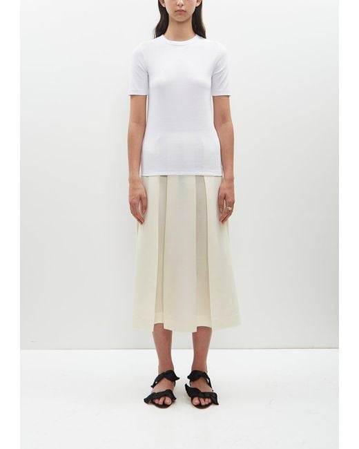 Totême  White Classic Rib Tee