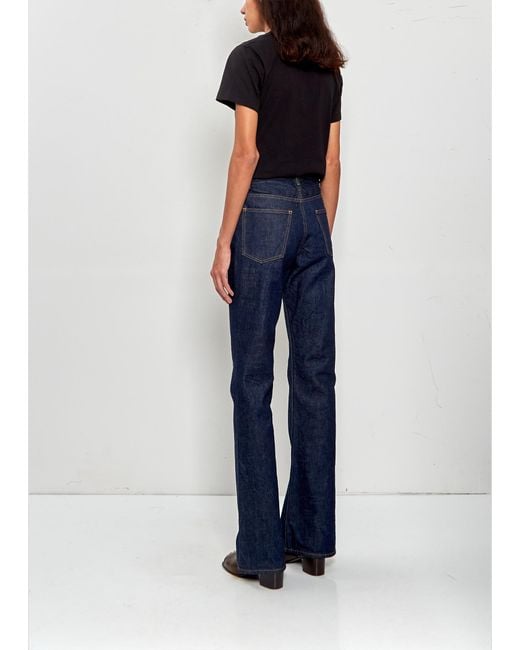 Comoli Black Denim 5-pocket Pants