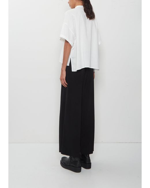 Y's Yohji Yamamoto White Drape Detail Box Shirt