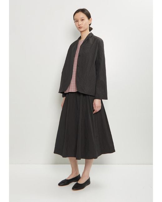 Apuntob Black Technical Notch Collar Light Jacket