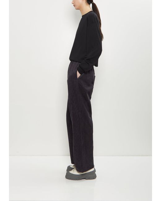 Sofie D'Hoore Black Pinot Cotton Corduroy Relaxed Pants