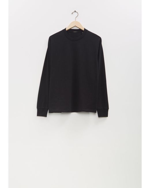 Comoli Men Black Cotton Jersey Long-sleeve T-shirt