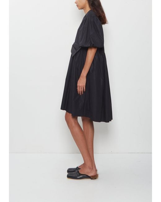 Simone Rocha Blue Mini Puff Sleeve Bow Dress
