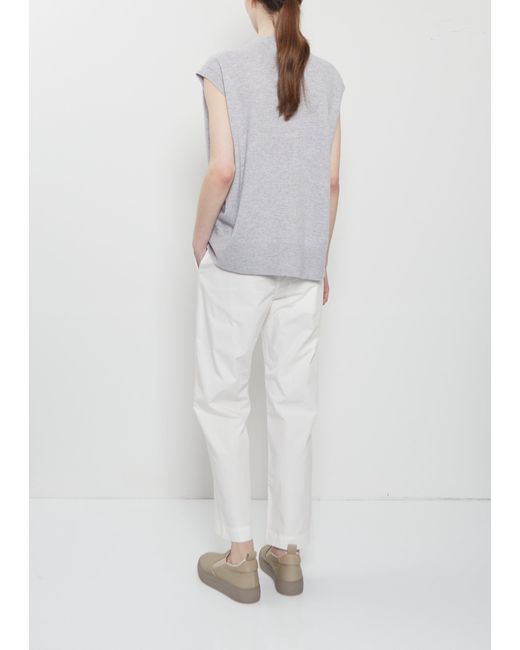 Sofie D'Hoore White Mistle Cashmere Shell