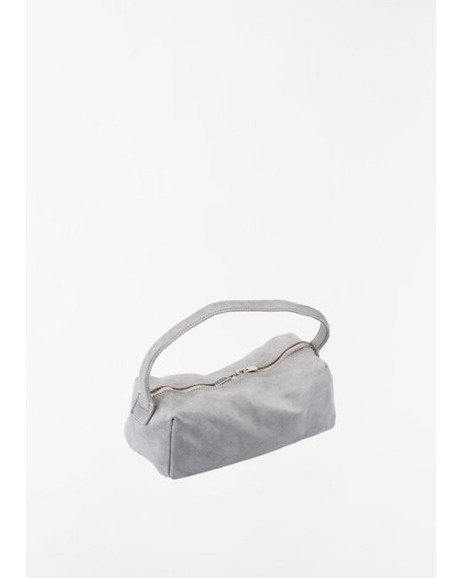 Guidi White Small Leather Handle Bag