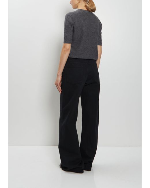 The Row Black Eglitta Cotton Jean