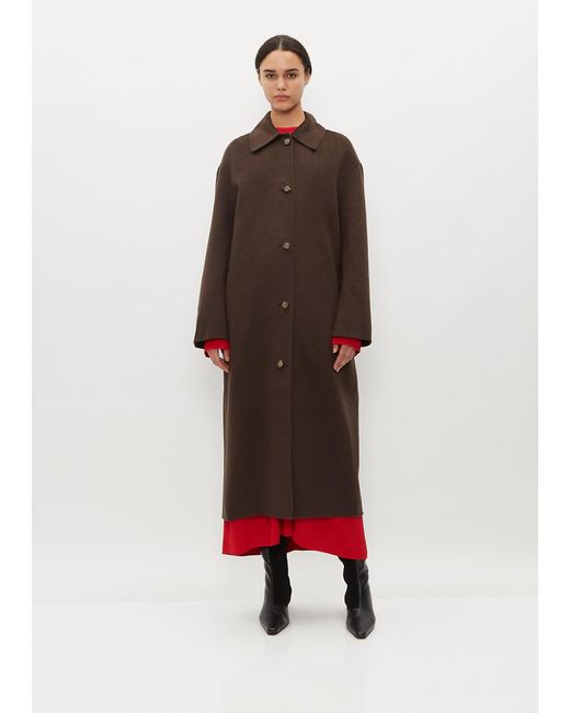 Totême Doublé Wool Car Coat in Red Lyst