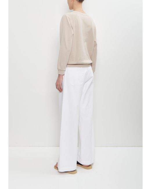 Moderne White Studio Cotton Sweatshirt