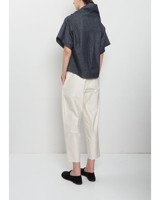 Dusan Blue Denim Tunic Top