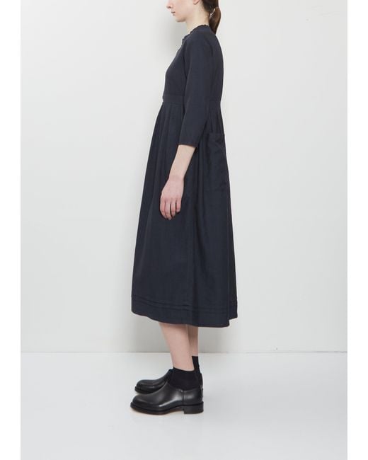 Visvim Blue Lancaster Wool Linen Dress
