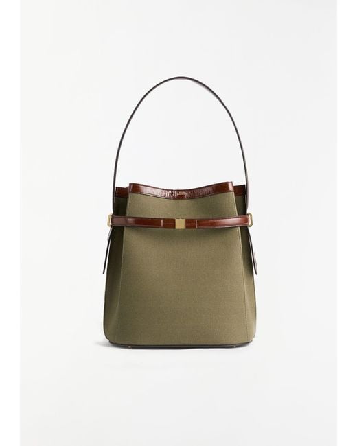 Totême  Natural Belted Bucket Bag