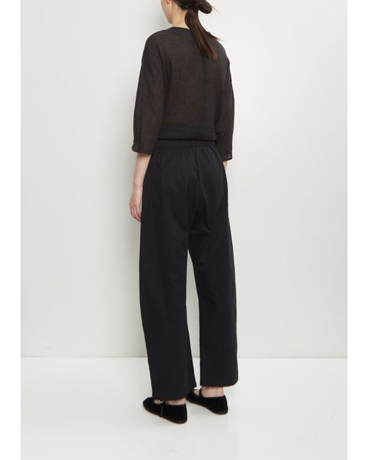 Apuntob Black Soft Cotton Pull On Pant