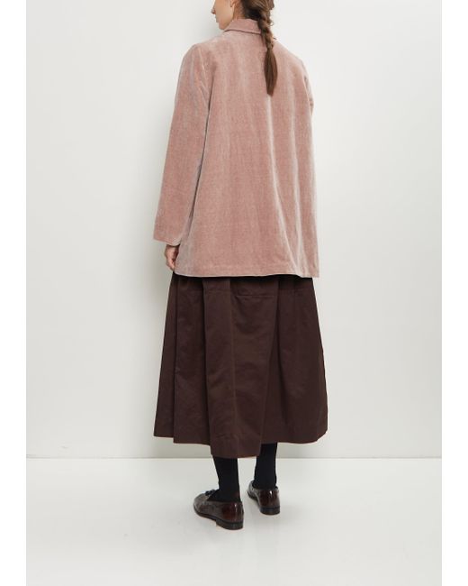 Casey Casey Pink Soleil Cotton Linen Velvet Jacket