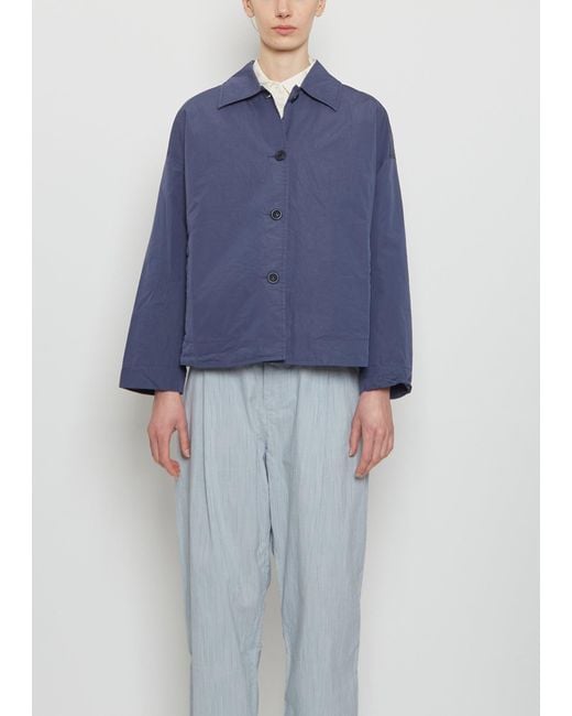 Casey Casey Blue Juliette Cotton Blend Jacket