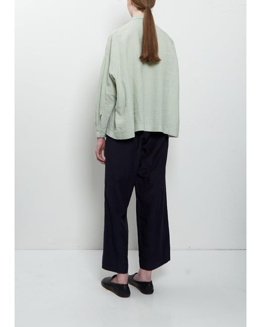Arts & Science Blue Granny Box Linen Shirt