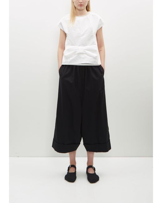 Junya Watanabe White Wool Cuffed Pants