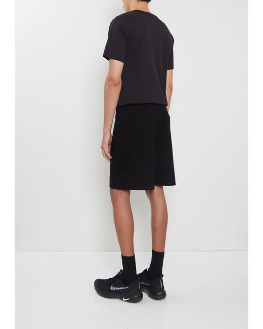 Frenckenberger Black Cashmere Shorts Mono