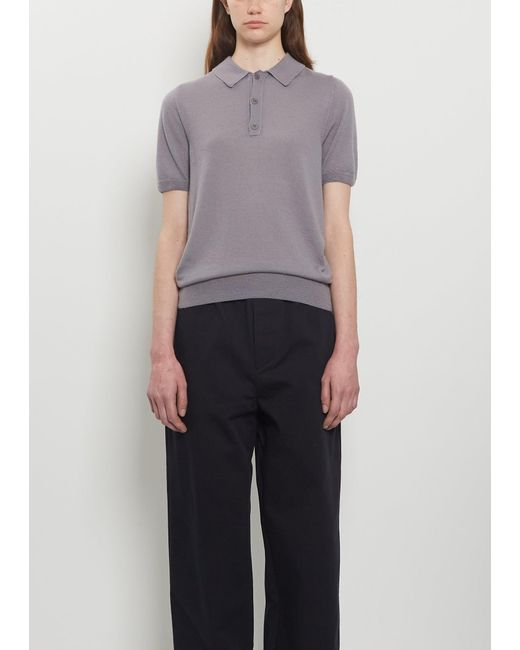 Meta Campania Collective Gray Joel Felted Cashmere Polo