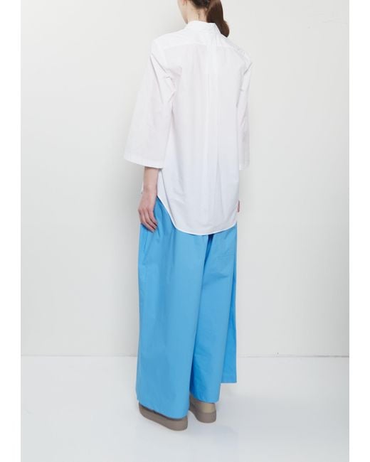 Sofie D'Hoore White Bait Half Placket Cotton Shirt