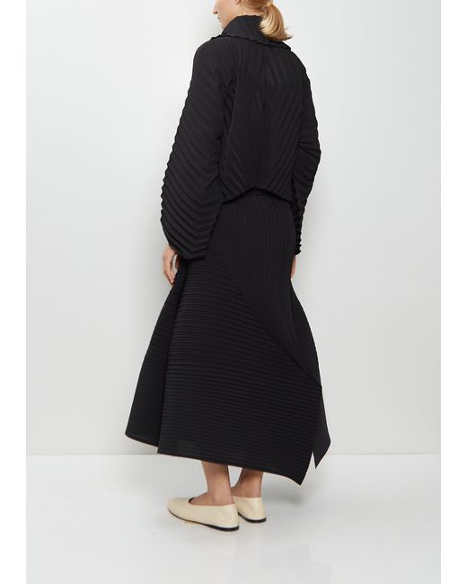 Issey Miyake Black Wave Pleats Jacket