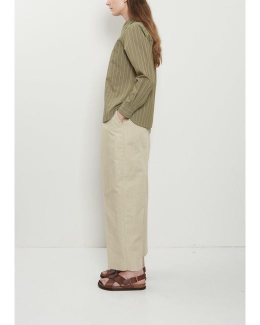 Margaret Howell Natural Simple Cotton Silk Shirt
