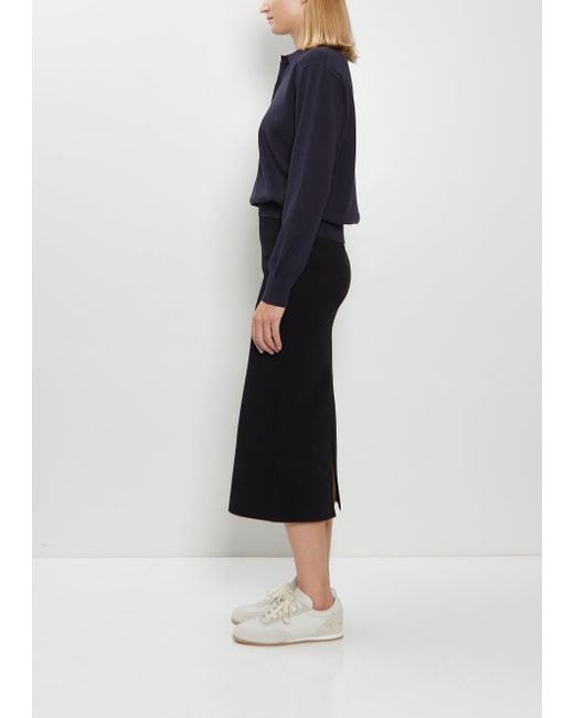 High Sport Blue Geo Petra Stretch Cotton Skirt