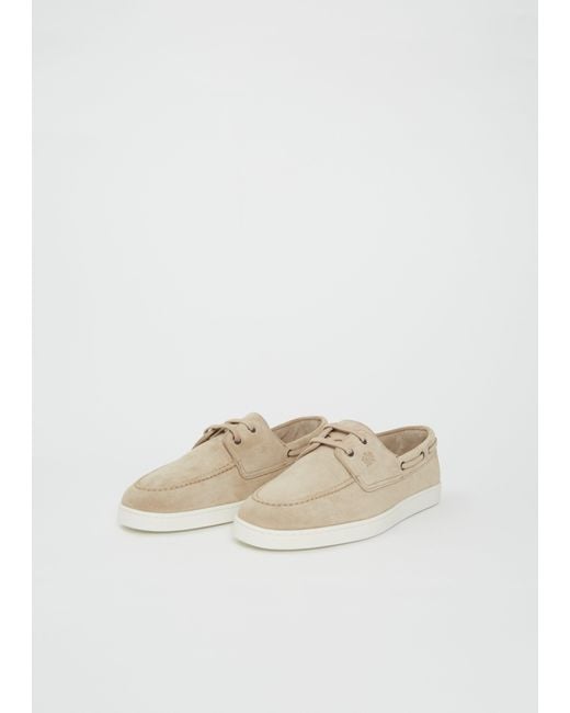 Church's Men White Peebles Beach Boat Shoes