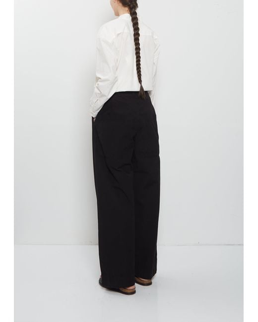 Toogood White The Locksmith Cotton Trouser