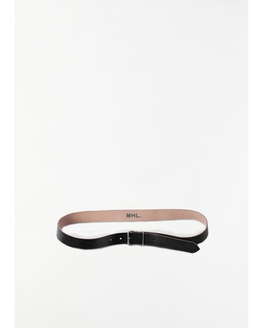 MHL by Margaret Howell Simple Belt in White | Lyst