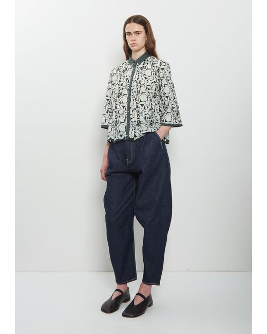 Minä Perhonen Blue Shadow Cotton Top