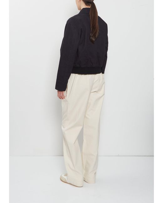 MHL by Margaret Howell Blue Zip-up Cotton Bomber Jacket
