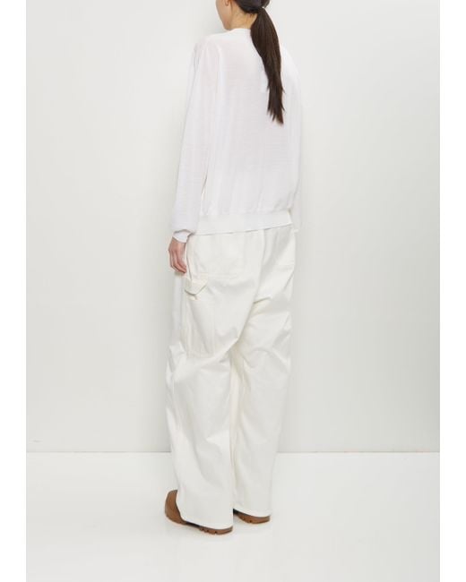 Sofie D'Hoore White Muscat Wool Crewneck Pullover