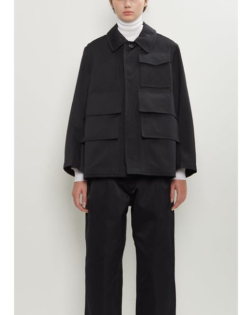 Sofie D'Hoore Black Cooper Poly Satin Jacket