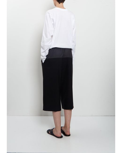 6397 Multicolor Cropped Drawstring Wool Pant