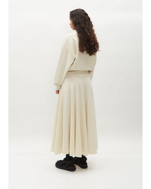 Extreme Cashmere White N°313 Twirl Skirt